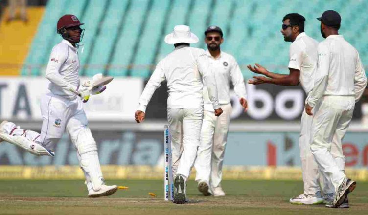 राजकोट टेस्ट : पहली पारी में 181 पर सिमटी विंडीज, भारत ने दिया फॉलोऑन