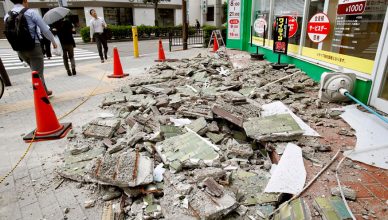 जापान में 6.1 तीव्रता के भूकंप के झटके