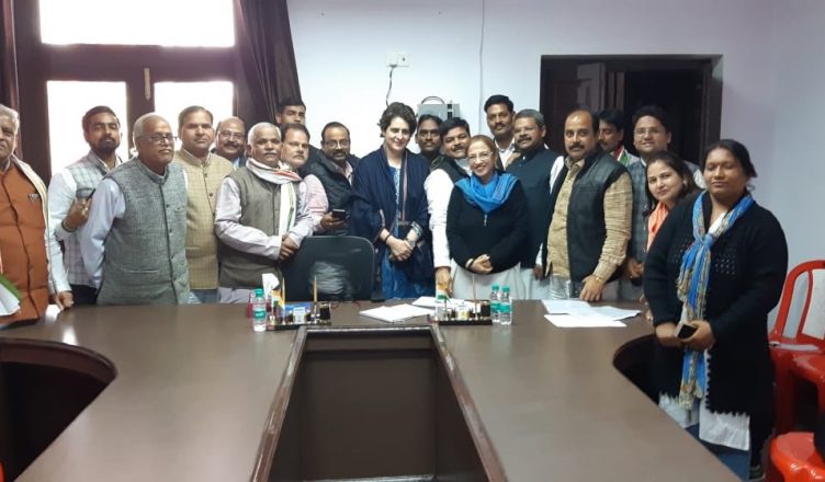 Priyanka Gandhi Vadra 16 hours meeting with Congress workers in UP