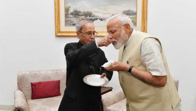 मोदी ने पूर्व राष्ट्रपति प्रणब मुखर्जी से की मुलाकात, एक घंटे चली वार्ता