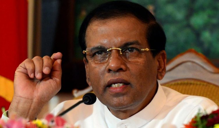 श्रीलंका : राष्ट्रपति मैत्रीपाला सिरिसेना ने आपातकाल की अवधि एक महीने के लिए बढ़ाई