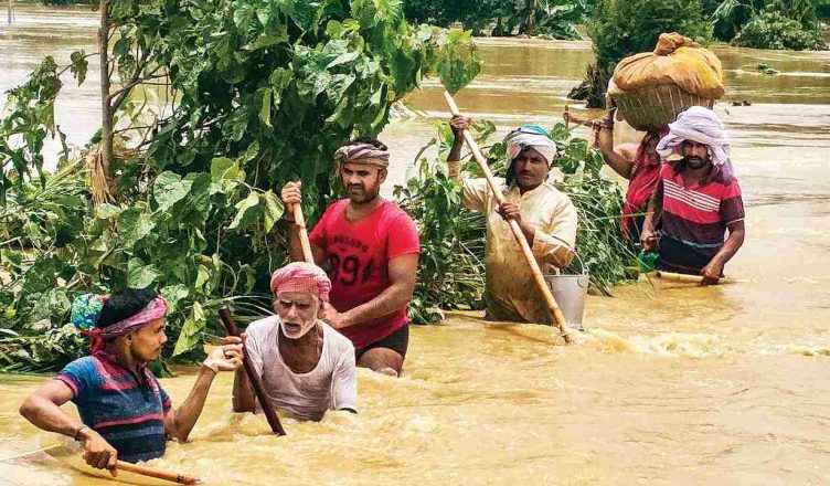 बिहार: सड़कों पर दिन काटने को मजबूर हैं बाढ़ पीड़ित, पशुओं को लेकर परेशान