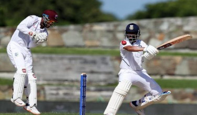 एंटिगा टेस्ट: रहाणे के अर्धशतक ने भारत को संभाला, पहले दिन का खेल खत्म होने तक स्कोर 203/6