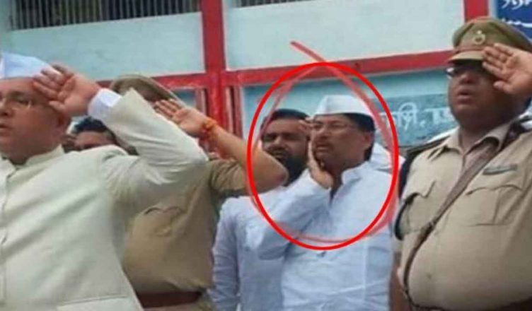 बिहार : JDU विधायक की तिरंगे को सलामी नहीं देने की तस्वीर वायरल, विपक्ष ने साधा निशाना