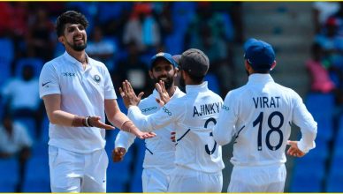 एंटीगा टेस्ट: ईशांत के 'पंजे' में फंसा वेस्टइंडीज, भारत को 108 रनों की बढ़त