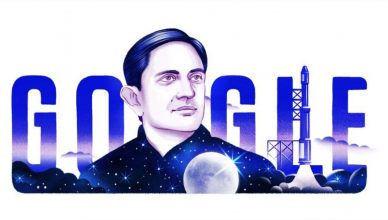 Vikram Sarabhai's 100th birthday Google doodle : भारतीय अंतरिक्ष कार्यक्रम के जनक डॉ विक्रम साराभाई के सम्मान में आज का गूगल डूडल