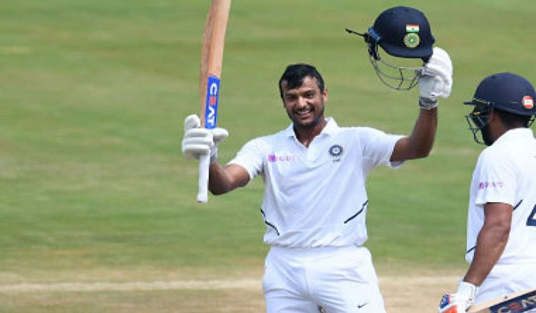 पहले टेस्ट शतक को दोहरा शतक में बदलने वाले भारत के चौथे बल्लेबाज बने मयंक अग्रवाल