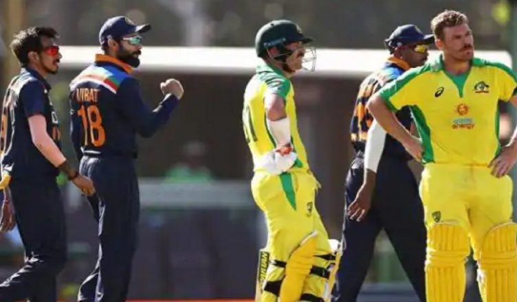 AUSvsIND ODI: ऑस्ट्रेलिया ने पहले मैच में बनाया 374 रनों का विशाल स्कोर